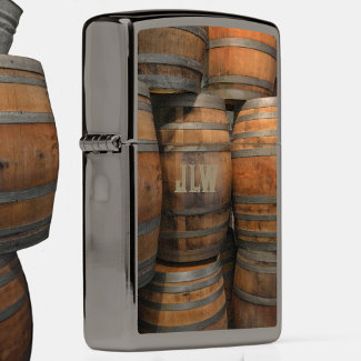 Aged Barrel Kegs Brown and Gray Photographic