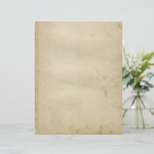 Aged Blank Antique Stained Paper Retro Inspired (Standing Front)