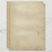 Aged Blank Antique Stained Paper Retro Inspired (Front/Back)