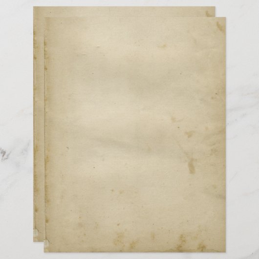 Aged Blank Antique Stained Paper Retro Inspired (Front/Back)