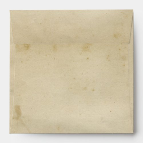 Aged Blank Antique Stained Paper Retro Inspired Envelope