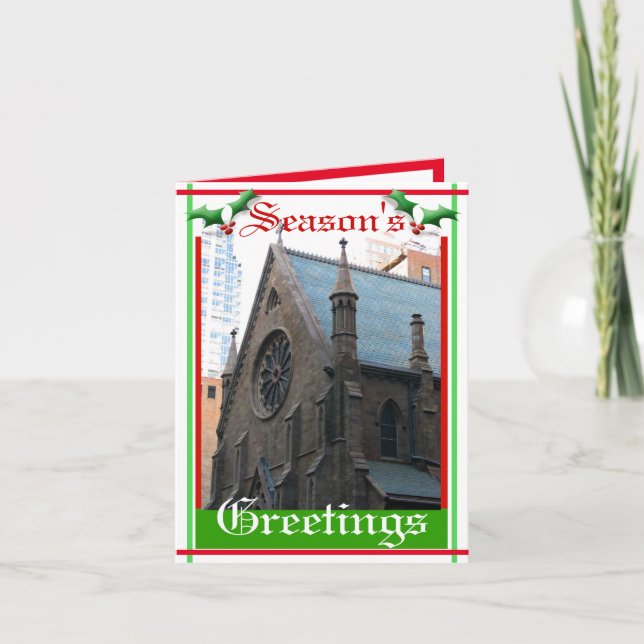 Aged Brick Church Card (Front)