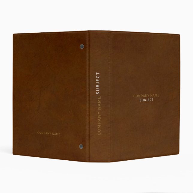 aged brown mini binder (Background)