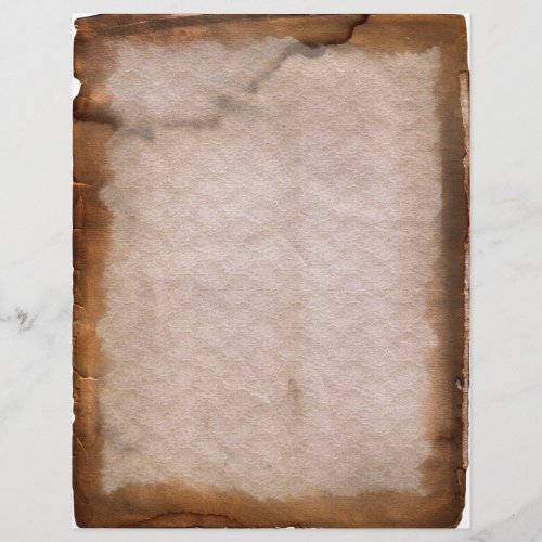 Aged Cracked Stained Vintage  Letterhead