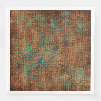 Aged Damask Texture Paper Dinner Napkins by graphicdesign at Zazzle