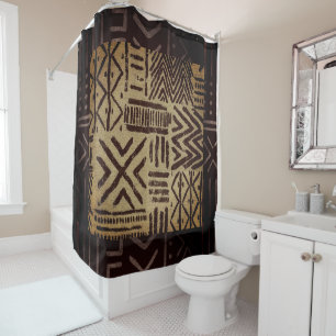  Aged Earth Canvas  Shower Curtain