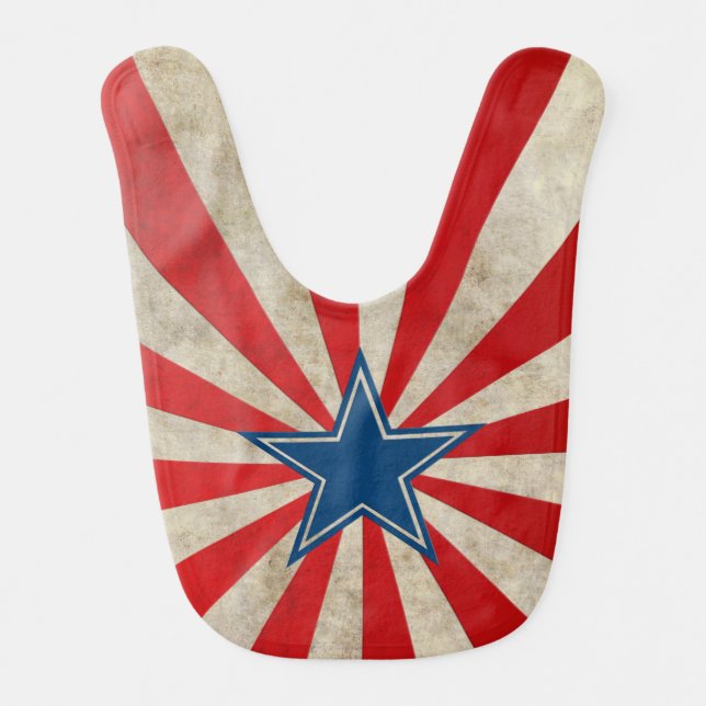 Aged Glory - Red, White and Blue Bib (Front)