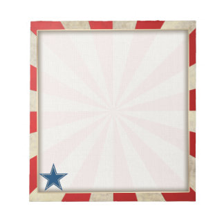 Aged Glory - Red, White and Blue Notepad
