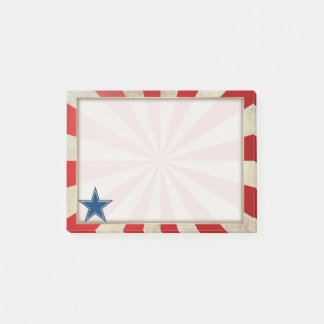 Aged Glory - Red, White and Blue Post-it Notes