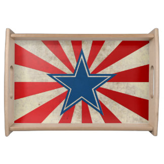 Aged Glory - Red, White and Blue Serving Tray