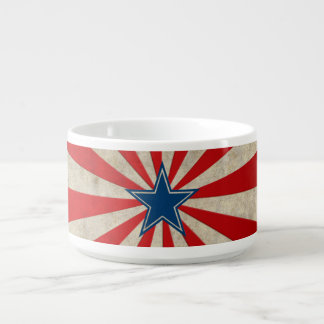 Aged Glory - Red, White and Blue Stars and Stripes Bowl