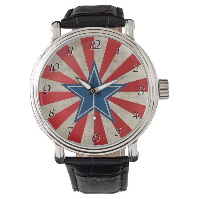 Aged Glory - Red, White and Blue Watch (Front)