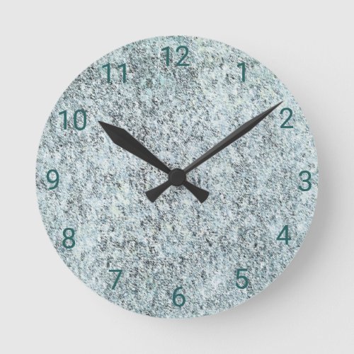 Aged Granite Round Clock