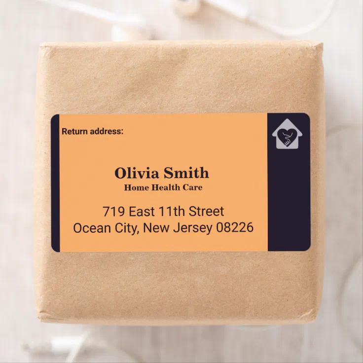 Aged Home Care Custom Return Address Label | Zazzle