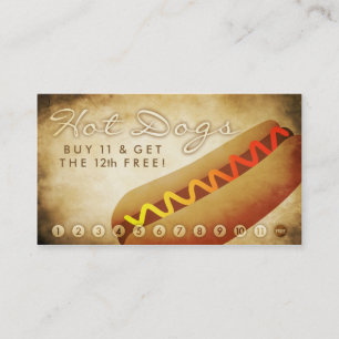aged hot dogs loyalty card