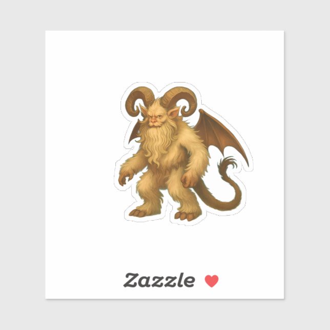 Aged Krampus Sticker (Sheet)