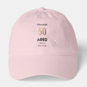 Aged like a Fine Wine Personalized Age 50 Hat