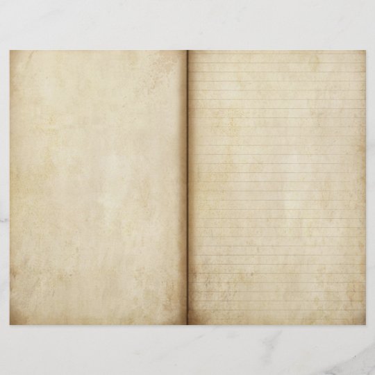 Aged Lined Parchment Journal Pages Scrapbook Paper