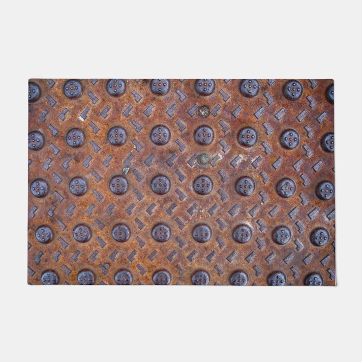 Aged Metal Grate In Old Montreal Door Mat | Zazzle