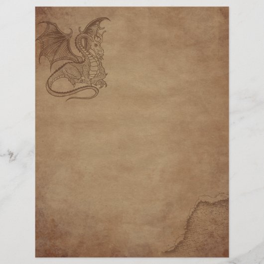 Aged paper - Dragon (Front)