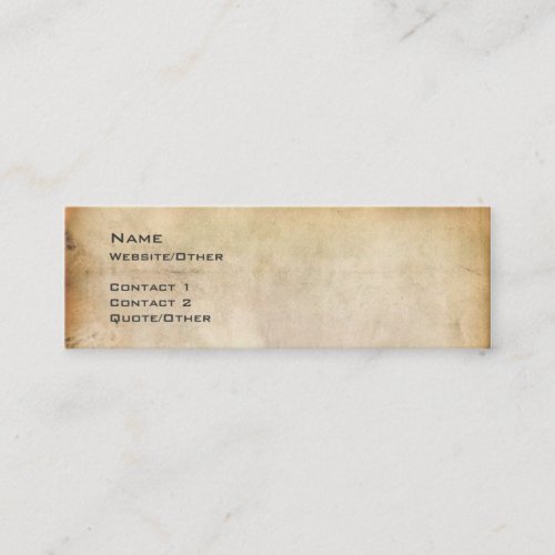 Aged Paper Business Card Template
