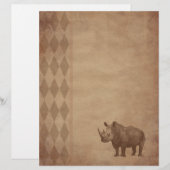 Aged paper -rhino (Front/Back)