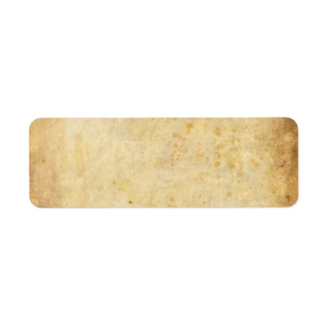 Aged Parchment Return Address Labels (Front)