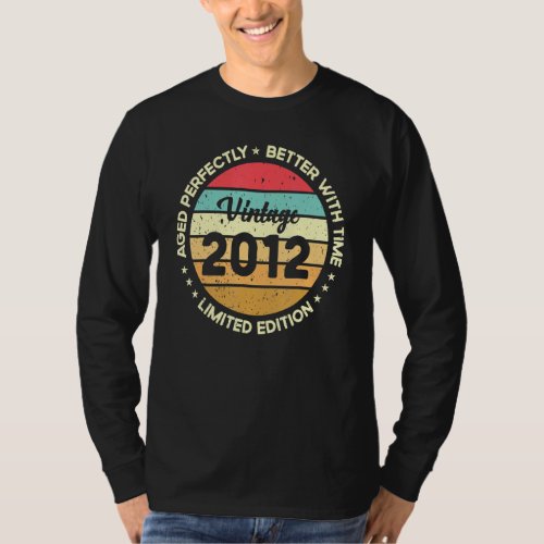 Aged Perfectly Better With Time  Vintage 2012 1 T_Shirt