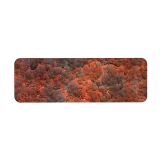 Aged Rusted Metal Label