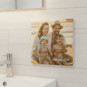 Aged Sepia Photo Template D1216 Ceramic Tile