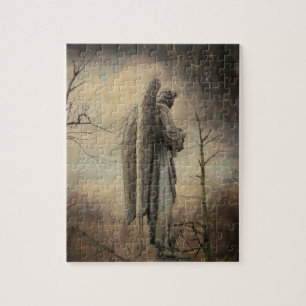 Aged Stone Angel Jigsaw Puzzle