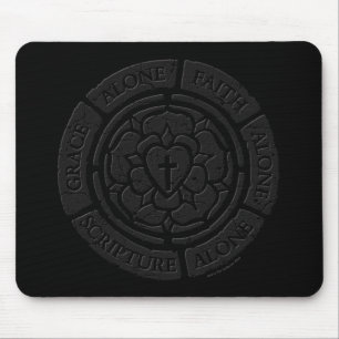 Aged Stone Luther Rose Mouse Pad