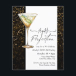 Aged to Perfect 80th Birthday Invitation<br><div class="desc">Birthday Cocktail/ martini graphic Invitations. Easy to personalize. All text is adjustable and easy to change for your own party needs. Simple Watercolor fruity drink  graphics. Invitations for him or her.  Any age,  just change the text. Aged to perfection theme</div>