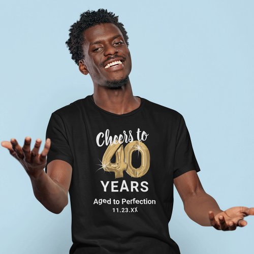 Aged to Perfection 40th Birthday T_Shirt