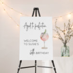 Aged to Perfection 60th Birthday Welcome Sign<br><div class="desc">Welcome guests to a memorable 60th birthday celebration with our "Aged to Perfection" welcome sign. This personalized decor piece is designed to add a touch of charm and sophistication to your milestone event. Handcrafted with attention to detail,  our elegant,  minimalist sign will create a sophisticated and inviting atmosphere.</div>