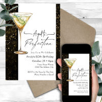 Aged to Perfection 80th Birthday Invitation