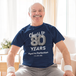 Aged to Perfection 80th Birthday T-Shirt