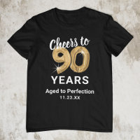 Aged to Perfection 90th Birthday T-Shirt