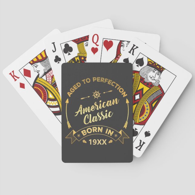 Aged to perfection American Classic Poker Cards (Back)