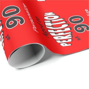Aged to Perfection at 90 Birthday Wrapping Paper