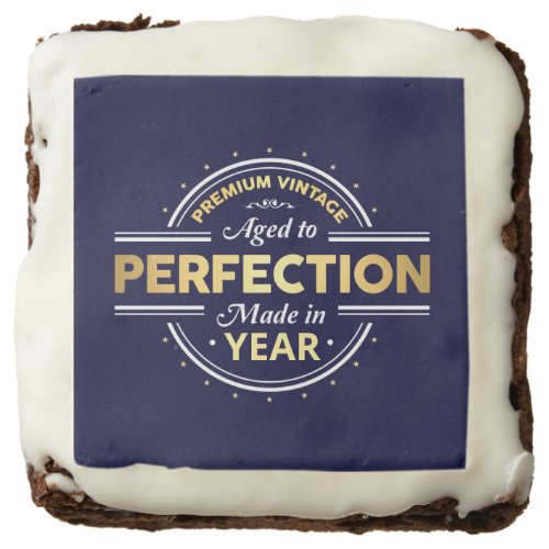 Aged to Perfection Birth Year Brownie