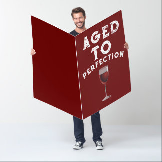 AGED TO PERFECTION BIRTHDAY BIGGEST HUGE CARD