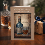 Aged to Perfection Birthday Card for Husband<br><div class="desc">Celebrate your husband’s birthday with timeless style and a meaningful message. This elegant birthday card features a vintage-inspired illustration of a whiskey bottle and glass, paired with the phrase “Aged to Perfection”—a perfect nod to another year well lived. The front reads “Happy Birthday to My Husband, ” with a customizable...</div>