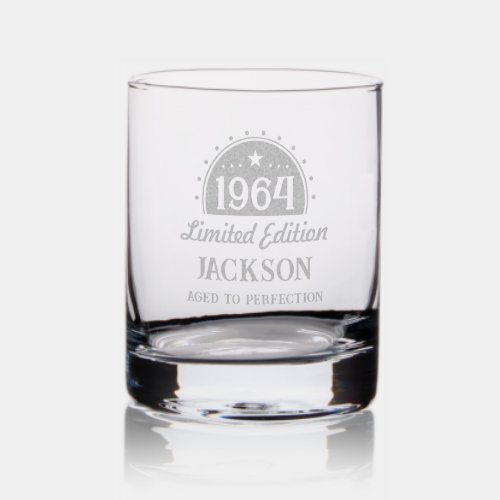 Aged to Perfection Birthday Etched Glassware