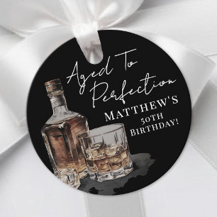 Aged To Perfection Birthday Favor Tags