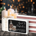 Aged To Perfection Birthday Matchboxes<br><div class="desc">Aged To Perfection 50th Birthday Matchbox Sticker. Celebrate a milestone with this refined whiskey-themed matchbox sticker featuring a bold watercolor whiskey bottle and glass in the bottom left corner. The text layout blends rustic handwritten script with classic serif fonts for a warm yet polished look. “Aged To Perfection, ” the...</div>