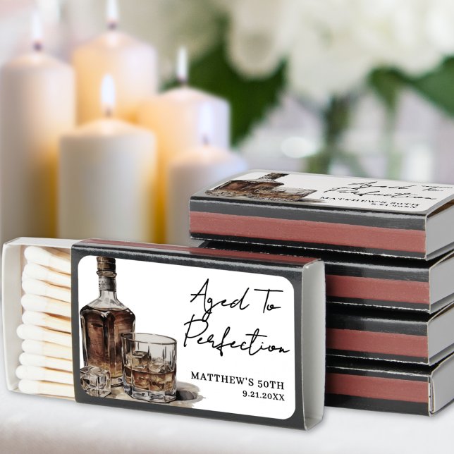 Aged To Perfection Birthday Matchboxes (Aged To Perfection 50th Birthday Matchboxes)