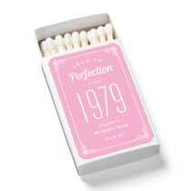 Aged To Perfection Birthday Party Favor Matchboxes