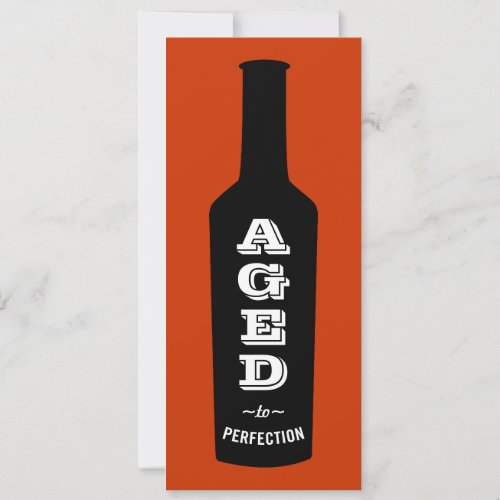 Aged to Perfection Birthday Party Invitation