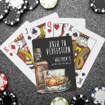 Aged To Perfection Birthday Whiskey Poker Cards<br><div class="desc">Aged To Perfection 50th Birthday Poker Cards. Celebrate a milestone in style with these custom poker cards featuring the same sophisticated design printed on the back of each card. The front of the cards remains standard for gameplay, while the backs showcase a bold black background with crisp white fonts for...</div>
